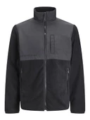Jack Jones Erkek Hafif Outdoor Mont Yüksek Yaka Siyah Mont 12235864S - 1