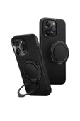 İphone 16 Pro Kılıf Keva Air 2 in 1 Bundle GripFit  Armaid Fiber Magsafe (MagClick™) Premium Kapak  CARBON - 1