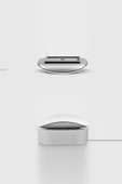 Apple Magic Mouse Pro Uyumlu  Şarj İstasyonu Nova Serisi Minimalist Tasarım  Chalk Grey - 4