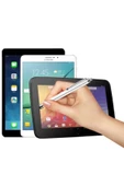 Tablet Kalemi Dokunmatik Telefon Ipad Akıllı Ekran Kalemi Gri  siyah thumbnail 6