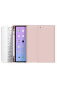 Apple Ipad Pro 4. Nesil M2 2022 11 Inç Uyumlu Bluetooth Klavyeli Kılıf Kalem Bölmeli (TÜRKÇE KLAVYE)  ROSE GOLD - 1