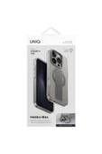 Iphone 16 Pro Kılıf Heldro Max Serisi Magsafe Özellikli (MAGCLİCK™) Tutma Bandı (FLEXGRİP™)  Grey - 8