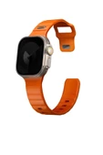 Apple Watch 49mm Ultra 2/1 - 46mm Seri 10-45mm Seri 9/8/7 44mm Seri SE2/SE/6/5/4 Extrem Spor Kayışı  Turuncu - 2