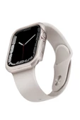 Apple Watch 45mm Kasa Koruyucu Metalik Görünüm Valencia Serisi Camlı Kasa  Starlight - 2
