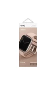 Apple Watch Linus Serisi Kordon 1/2/3/4/5/6/se/7/8/9 38mm/40mm/41mm Uyumlu Kayış  Pink - 3