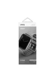 Apple Watch Linus Serisi Kordon 1/2/3/4/5/6/se/7/8/9 38mm/40mm/41mm Uyumlu Kayış  Grey - 3