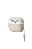 Airpods Pro 2 (2.NESİL) Kılıf Lino Serisi Silikon Kablosuz Şarj Destekli Koruyucu  Ivory - 3