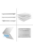 Macbook Pro 14 Inç M3 / M3 Pro / M3 Max A2992 Uyumlu 360 Tam Koruyucu Kristal Şeffaf Kapak  şeffaf - 7