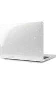 Macbook Pro 14 Inç M3 / M3 Pro / M3 Max A2992 Uyumlu 360 Tam Koruyucu Kristal Şeffaf Kapak  Simli Şeffaf - 1