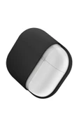 Airpods 4 (4.nesil) Uyumlu Kılıf Nexo Serisi Çift Katmanlı Hibrit Koruma Kablosuz Şarj Destekli  Siyah - 6