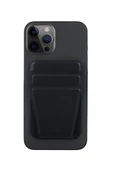 Telefon Modelleri Ile Uyumlu Kartlık Lyft Serisi Manyetik Stand Olma Özelliği  Black - 1