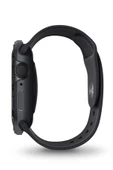 Apple Watch 45mm Kasa Koruyucu Metalik Görünüm Valencia Serisi Camlı Kasa  Graphite - 2