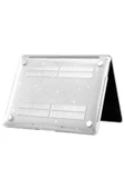 Macbook Pro 16 inç M3 / M3 Pro / M3 Max A2991 Uyumlu Kılıf Kapak Şeffaf 360 Tam Korumalı Alt Üst Kılıf  Simli - 2
