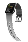 Apple Watch Linus Serisi Kordon 1/2/3/4/5/6/se/7/8/9 38mm/40mm/41mm Uyumlu Kayış  Grey - 1
