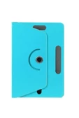 Hometech Alfa 10TB 10.1" Uyumlu Dönerli Standlı Deri Tablet Kılıfı  Turkuaz thumbnail 1