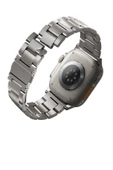 Apple Watch 49mm Ultra 2/1 - 46mm Seri 10 - 45mm Seri 9/8/7 - 44mm Seri SE2/SE/6/5/4 Metal Kordon  Silver - 1