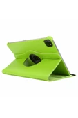 Ipad Pro 4. Nesil M2 2022 11 Inç Uyumlu 360° Dönebilen Uyku Modlu Standlı Pu Deri Kapaklı Kılıf  Açık Yeşil - 2
