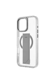 Iphone 16 Pro Kılıf Heldro Max Serisi Magsafe Özellikli (MAGCLİCK™) Tutma Bandı (FLEXGRİP™)  Grey - 3
