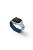 Apple Watch Revix Evo Serisi 49mm Ultra 2/1 - 46mm Seri 10 - 45mm 9/8/7 - 44mm SE2/SE/6/5/4 Kordon  Royal Blue - Grey - 1