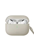 Airpods Pro 2 (2.NESİL) Kılıf Lino Serisi Silikon Kablosuz Şarj Destekli Koruyucu  Ivory - 1