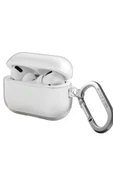 Airpods 4 (4.NESİL) Uyumlu Kılıf Glase Serisi Cristal Net Görünüm Kablosuz Şarj Destekli Kancalı  Crystal Clear - 2