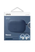Airpods Pro 2 (2.nesil) Uyumlu Kılıf Nexo Serisi Çift Katmanlı Hibrit Koruma Kablosuz Şarj Destekli  Caspian Blue - 6