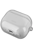 Airpods Pro 2 (2.nesil)  Uyumlu Kılıf Glase Serisi Cristal Net Görünüm Kablosuz Şarj Destekli  Crystal Clear - 3