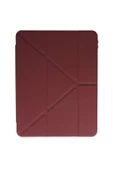 Samsung Galaxy Tab S7 Fe S8 Plus T970/x800/t733/t737/t736 12.4" Kalem Bölme Arka Silikon Kapak Kılıf  Mürdüm - 2