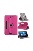 Honor Pad X8a 11'' inç 2024 Uyumlu Kılıf Pu Deri Standlı Universal 11 inç  Pembe - 1