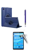 Lenovo Tab M8 Tb-8505f 8 Inç Za5g0100tr 360° Dönerli Tablet Kılıfı 3lü Set  lacivert thumbnail 1