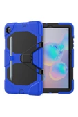 Samsung Galaxy T500 Tab A7 10.4 Inctablet Kılıfı Kalemlikli Defender Tank Zırh Silikon Yüksek Koruma  mavi - 1