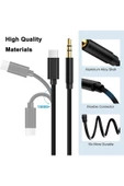 Samsung Xiaomi Uyumlu Aux Kablosu Type-C To Jack Çevirici Dönüştürücü Beyaz Bluetooth Gerektirmez - 7