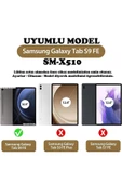 Samsung Galaxy Tab S9 FE 10.9 Inç Tablet Uyumlu 360 Döner Pu Deri Kılıf Seti Sm-x510  LACİVERT - 7