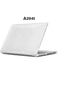 Macbook Air 15 Inç M2 Çip A2941 Tam Uyumlu Alt Üst Kılıf + Klavye Kılıfı + Ekran Koruyucu Film  SİMLİ - 2