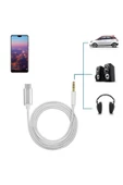 Type C Aux 3.5mm 1m Jack Dönüştürücü Aparat Samsung Xiaomi Huawei Oppo Uyumlu Ses Otg Kablo - 3