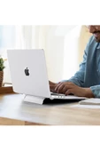 Macbook Pro 13 M1-m2 Çip A2251-a2289-a2338-a2159 Uyumlu Standlı Şeffaf İz Bırakmayan Koruyucu Kapak  Şeffaf - 5