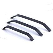 Şahin Siyah Metal Kulp 224 mm - 22.4 cm Mobilya Çekmece Mutfak Dolabı Dolap Kulpları Kulbu Kulpu - 6