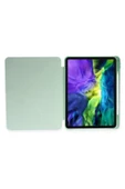 Samsung Galaxy Tab S7 Fe S8 Plus T970/x800/t733/t737/t736 12.4" Kalem Bölme Arka Silikon Kapak Kılıf  Açık Yeşil - 2
