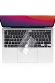 Macbook Air 15 Inç M2 Çip A2941 Tam Uyumlu Alt Üst Kılıf + Klavye Kılıfı + Ekran Koruyucu Film  ŞEFFAF - 2