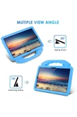 Apple Ipad 10. Nesil 10.9" 2022 Uyumlu Kılıf Tutmalı Standlı Çocuk Silikon Case A2696 A2757 A2777  Mavi thumbnail 3