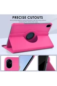Honor Pad 8 12'' Inç 2022 Uyumlu 360 Dönen Koruyucu Tablet Kılıfı Hey-w09  Pembe Açık - 6