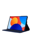 Xiaomi Redmi Pad Se 8.7 Inç Tablet Uyumlu Uyku Modlu 360 Döner Pu Deri Kılıf Seti  LACİVERT - 8