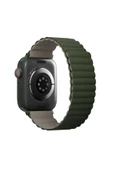 Apple Watch 49mm Ultra 2/1 - 46mm Seri 10 - 45mm Seri 9/8/7 - 44mm Seri SE2/SE/6/5/4 Kordon Kayış  Green Taupe - 6