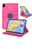 Honor Pad 8 12'' Inç 2022 Uyumlu 360 Dönen Koruyucu Tablet Kılıfı Hey-w09  Pembe Açık - 1