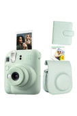 Mini 12 Yeşil Fotoğraf Makinesi ve Albümlü Çantalı Seti 88 - 1