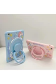 Apple Ipad 8. Ve 9. Nesil 10.2 Inç 2020 / 2021 Uyumlu Kedi Kılıf Standlı Eğlenceli Koruma  LUCKY PEMBE - 6