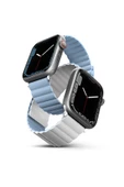 Apple Watch 49mm Ultra 2/1 - 46mm Seri 10 - 45mm Seri 9/8/7 - 44mm Seri SE2/SE/6/5/4 Kordon Kayış  Blue White - 1