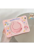 Apple Ipad 8. Ve 9. Nesil 10.2 Inç 2020 / 2021 Uyumlu Kedi Kılıf Standlı Eğlenceli Koruma  LUCKY PEMBE - 3
