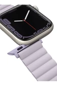 Apple Watch 49mm Ultra 2/1 - 46mm Seri 10 - 45mm Seri 9/8/7 - 44mm Seri SE2/SE/6/5/4 Kordon Kayış  Lilac White - 5