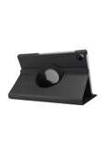 Xiaomi Redmi Pad Se 8.7 Inç Tablet Uyumlu Uyku Modlu 360 Döner Pu Deri Kılıf Seti SİYAH - 6